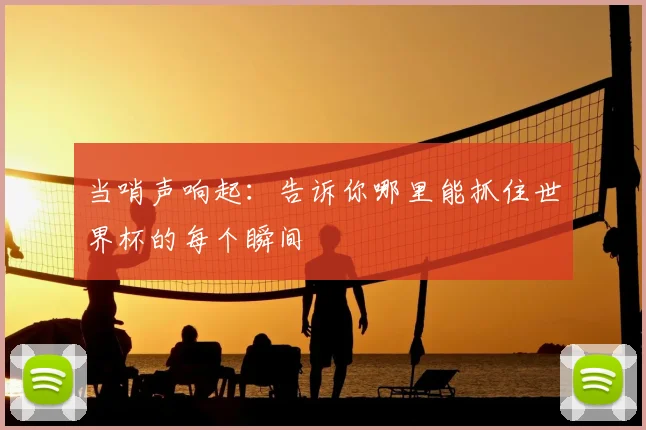 当哨声响起：告诉你哪里能抓住世界杯的每个瞬间
